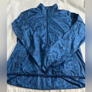 Adidas Blue Geometric Hoodie